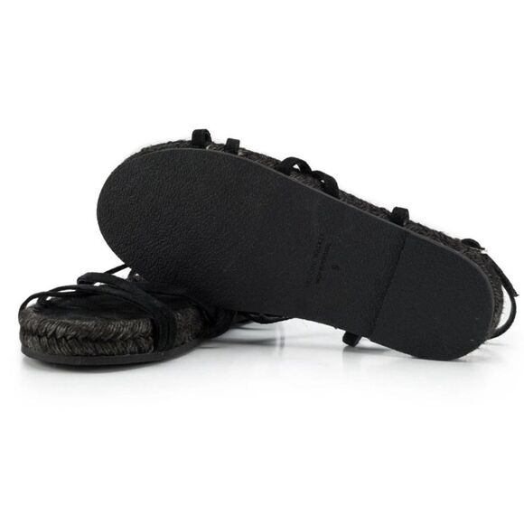 Brochu Walker Dawson black strappy gladiator fisherman espadrille sandals New. 9 - Picture 6 of 14